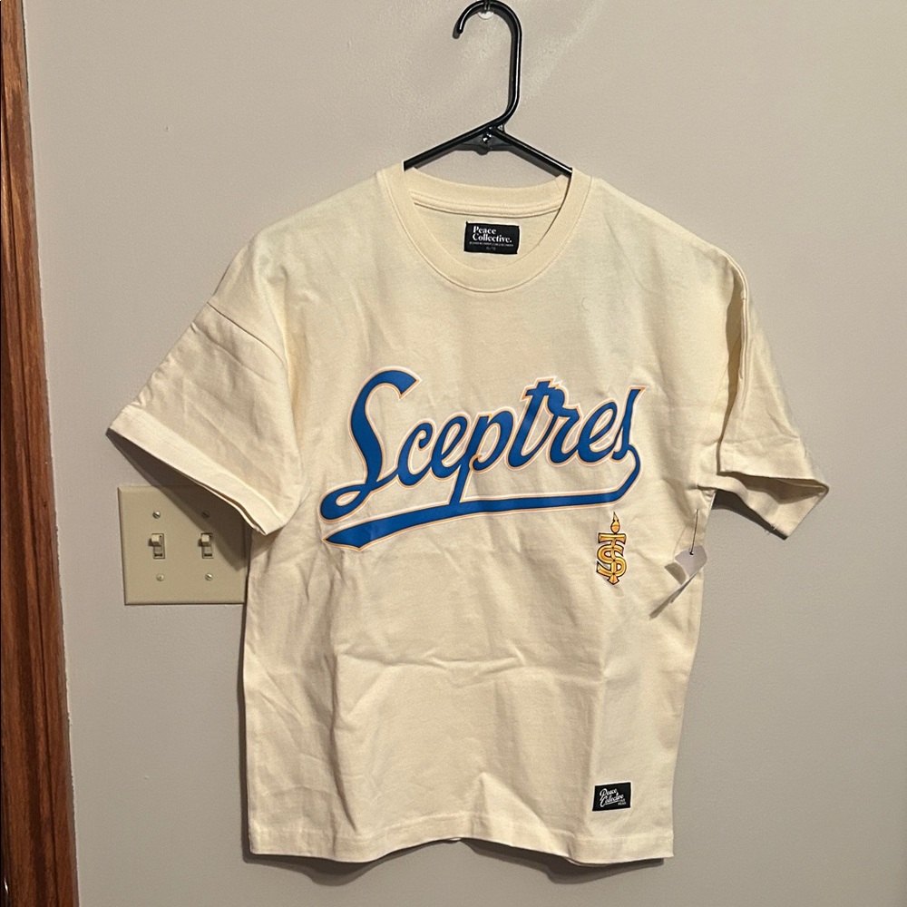 Toronto Sceptres Peace Collective Cream Graphic Tee nwt PWHL